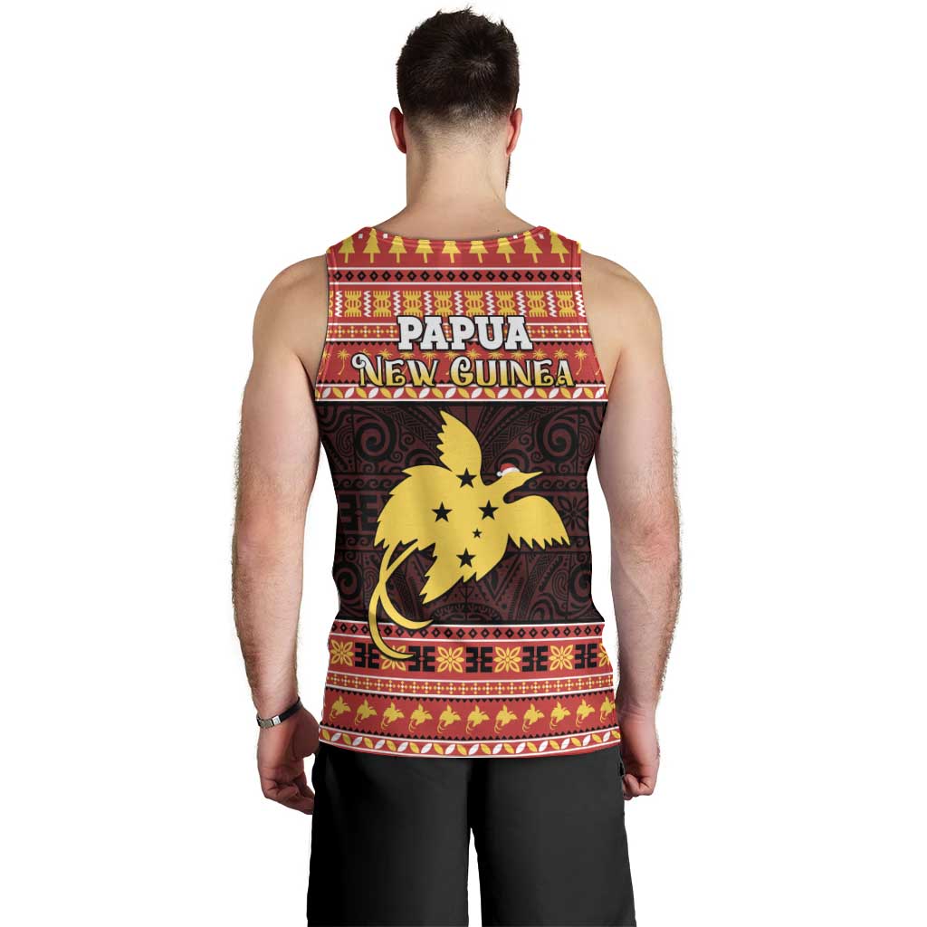 Papua New Guinea Christmas Men Tank Top Santa Raggiana LT05 - Polynesian Pride