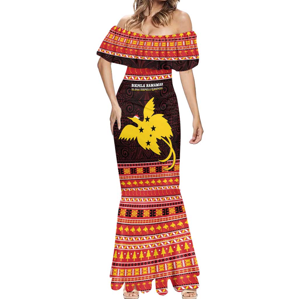 Papua New Guinea Christmas Mermaid Dress Santa Raggiana