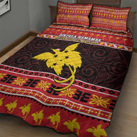 Papua New Guinea Christmas Quilt Bed Set Santa Raggiana LT05 - Polynesian Pride