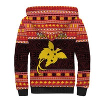 Papua New Guinea Christmas Sherpa Hoodie Santa Raggiana LT05 - Polynesian Pride