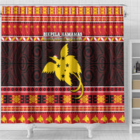 Papua New Guinea Christmas Shower Curtain Santa Raggiana