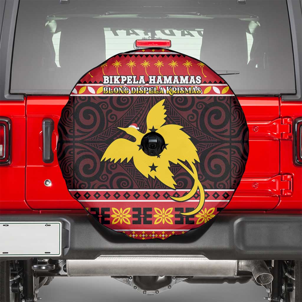 Papua New Guinea Christmas Spare Tire Cover Santa Raggiana LT05 - Polynesian Pride