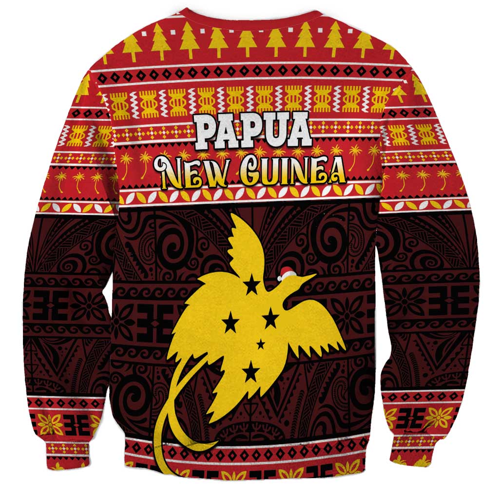 Papua New Guinea Christmas Sweatshirt Santa Raggiana LT05 - Polynesian Pride