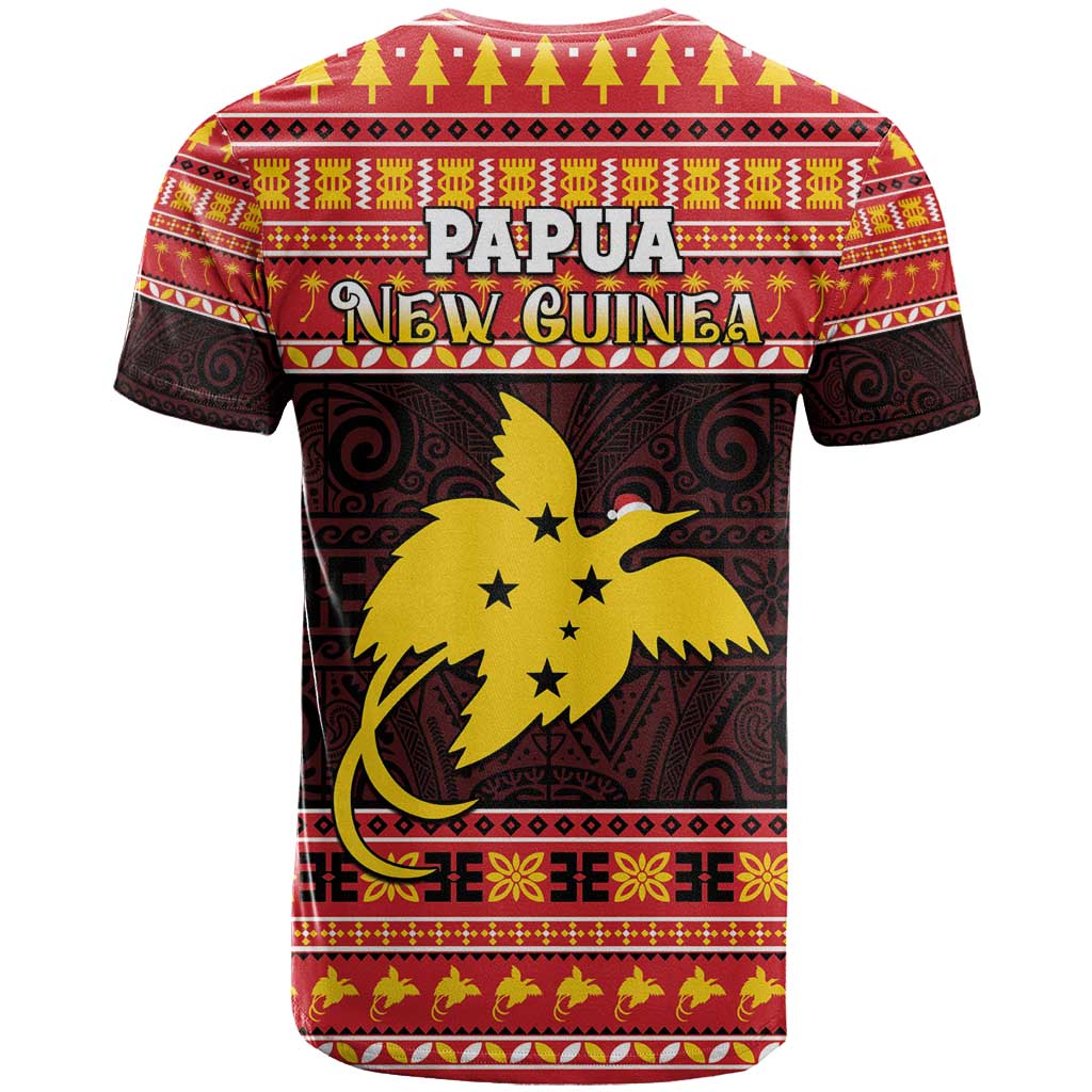 Papua New Guinea Christmas T Shirt Santa Raggiana LT05 - Polynesian Pride