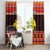 Papua New Guinea Christmas Window Curtain Santa Raggiana