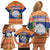 Marshall Islands Christmas Family Matching Off Shoulder Short Dress and Hawaiian Shirt Marshallese Seal Meddi Kirijmoj