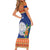 Marshall Islands Christmas Family Matching Short Sleeve Bodycon Dress and Hawaiian Shirt Marshallese Seal Meddi Kirijmoj