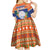 Marshall Islands Christmas Kid Short Sleeve Dress Marshallese Seal Meddi Kirijmoj