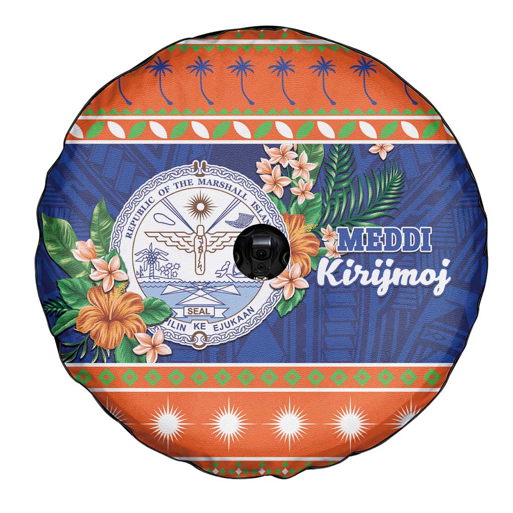 Marshall Islands Christmas Spare Tire Cover Marshallese Seal Meddi Kirijmoj
