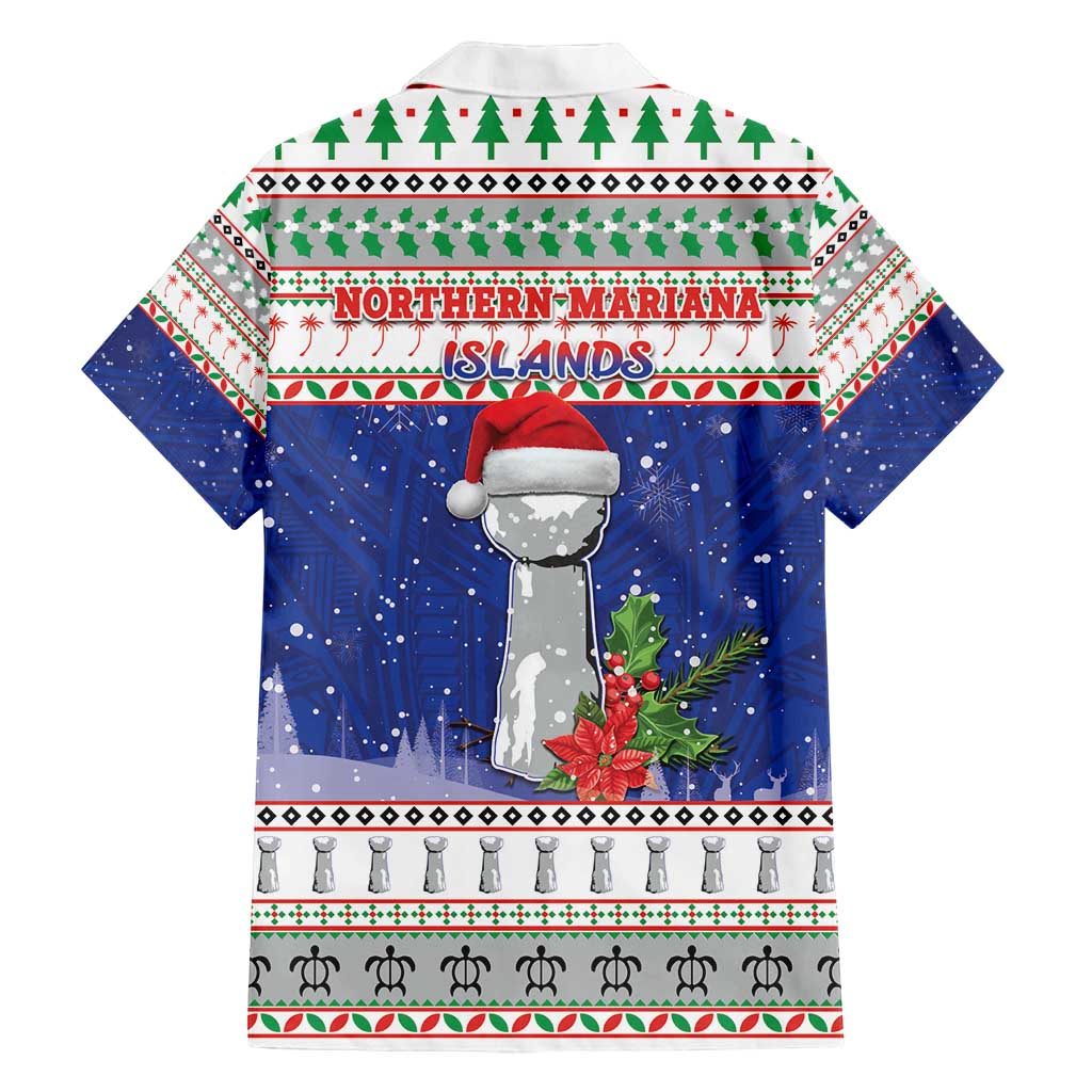 Northern Mariana Islands Christmas Family Matching Tank Maxi Dress and Hawaiian Shirt Poinsettia Filis Pasgua