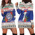 Northern Mariana Islands Christmas Hoodie Dress Poinsettia Filis Pasgua