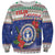 Northern Mariana Islands Christmas Sweatshirt Poinsettia Filis Pasgua