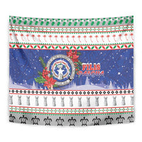 Northern Mariana Islands Christmas Tapestry Poinsettia Filis Pasgua