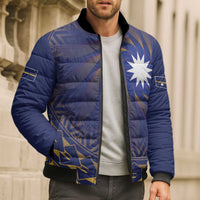 Nauru Angam Day Bomber Puffer Jacket Polynesian Tribal Pattern Unique Style - Polynesian Pride