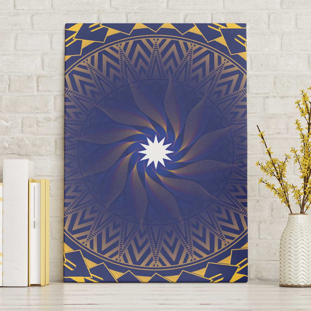 Nauru Angam Day Canvas Wall Art Polynesian Tribal Pattern Unique Style - Polynesian Pride