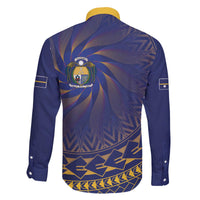 Nauru Angam Day Family Matching Off The Shoulder Long Sleeve Dress and Hawaiian Shirt Polynesian Tribal Pattern Unique Style - Polynesian Pride