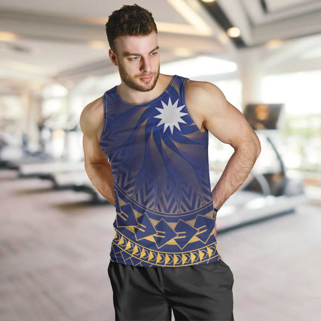 Nauru Angam Day Men Tank Top Polynesian Tribal Pattern Unique Style - Polynesian Pride