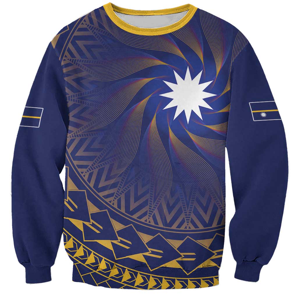 Nauru Angam Day Sweatshirt Polynesian Tribal Pattern Unique Style - Polynesian Pride