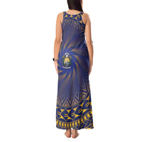Nauru Angam Day Tank Maxi Dress Polynesian Tribal Pattern Unique Style - Polynesian Pride