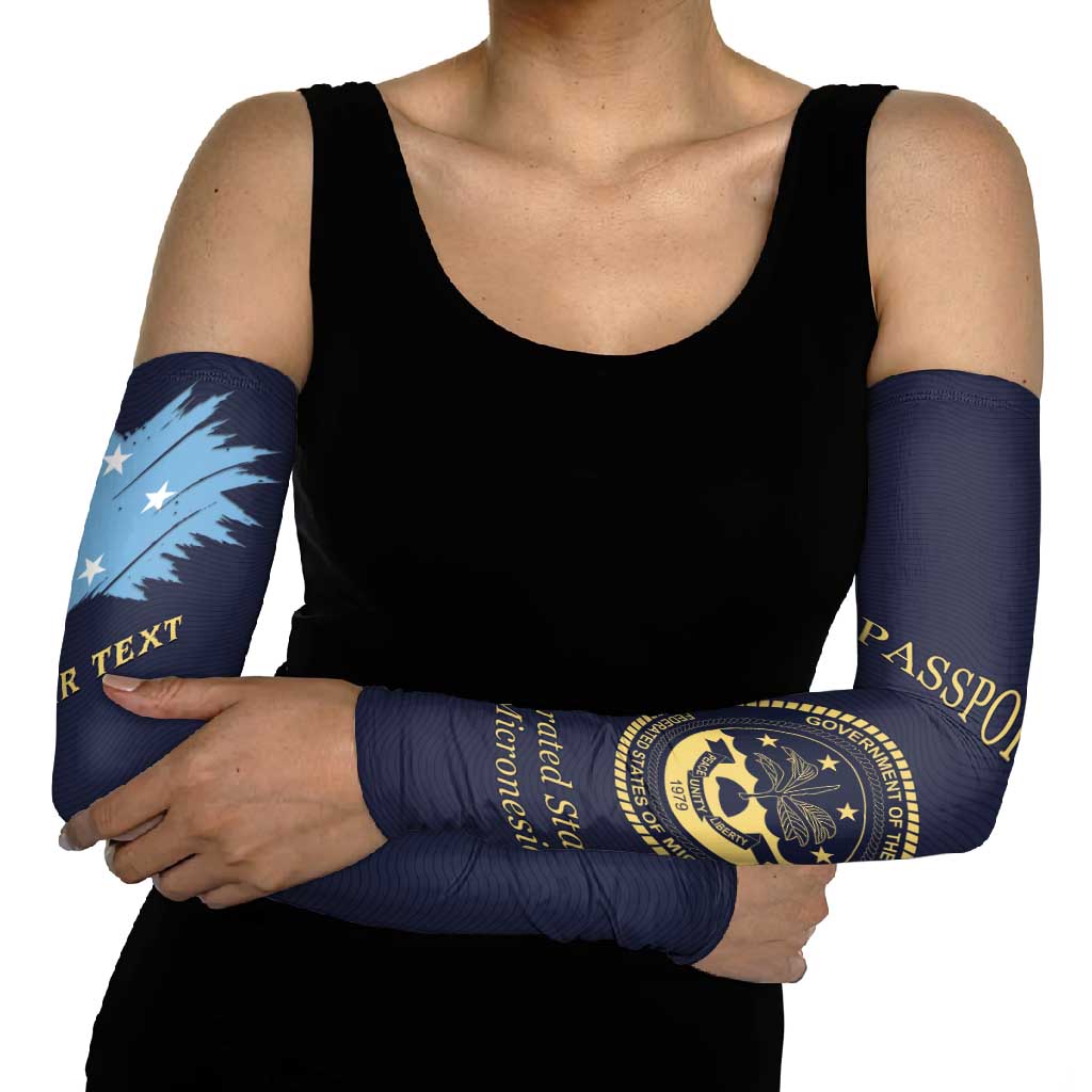 Personalised Federated States Of Micronesia Arm Sleeves FSM Passport - Polynesian Pride