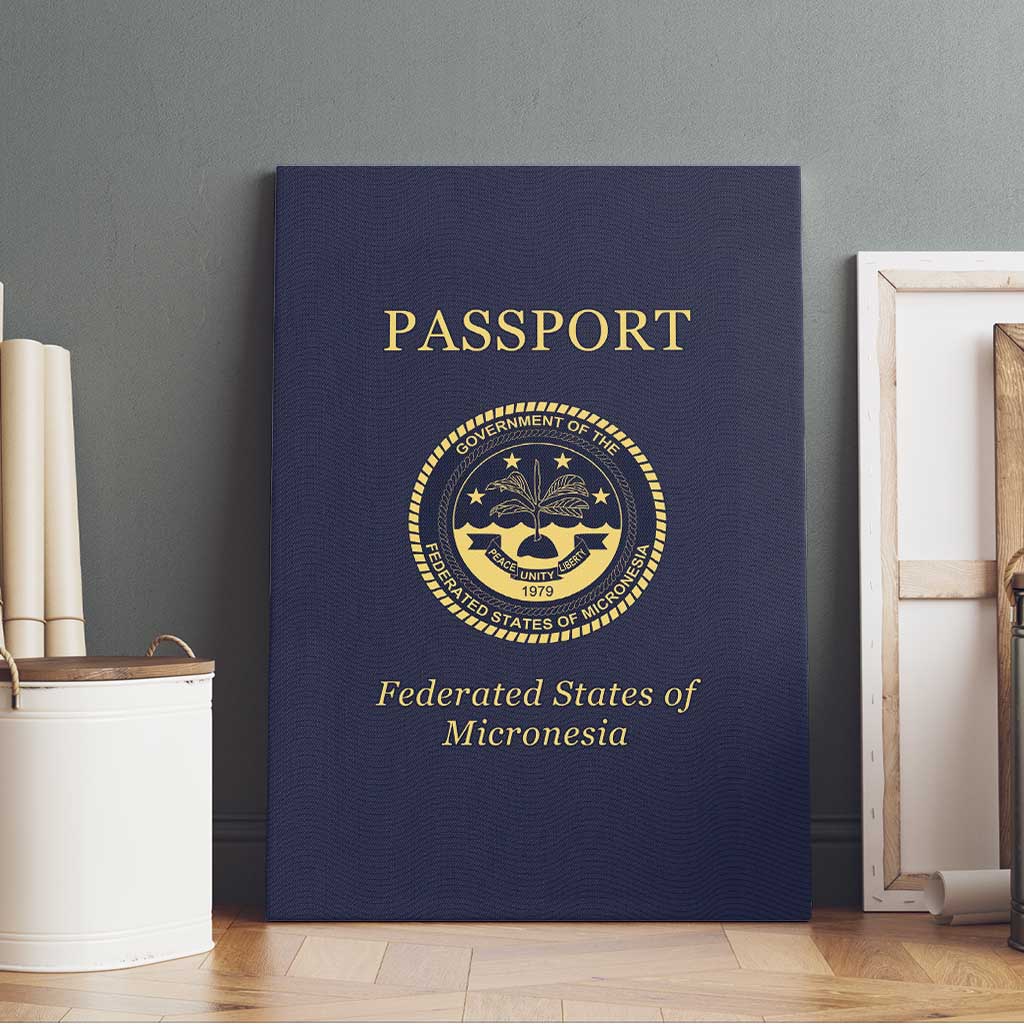 Federated States Of Micronesia Canvas Wall Art FSM Passport - Polynesian Pride