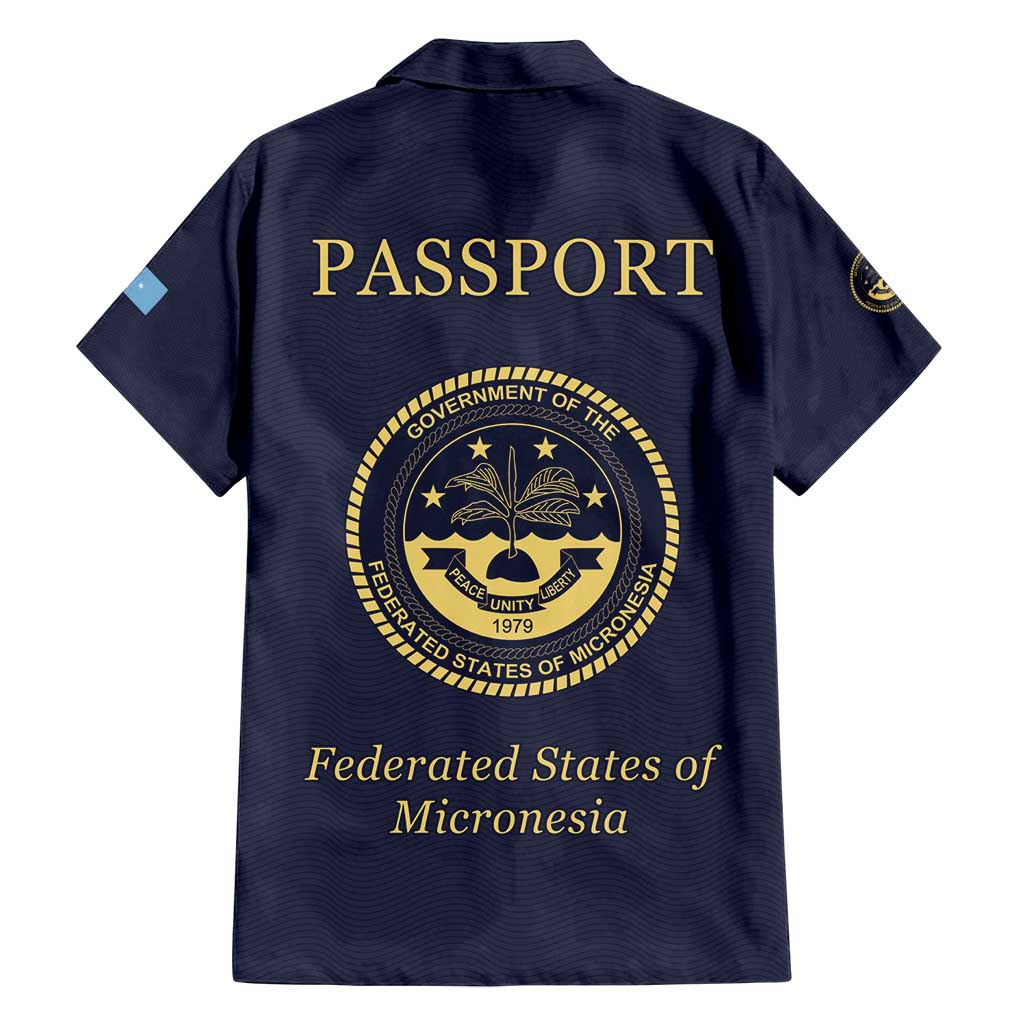 Personalised Federated States Of Micronesia Family Matching Off Shoulder Maxi Dress and Hawaiian Shirt FSM Passport - Polynesian Pride