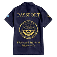 Personalised Federated States Of Micronesia Family Matching Off Shoulder Maxi Dress and Hawaiian Shirt FSM Passport - Polynesian Pride