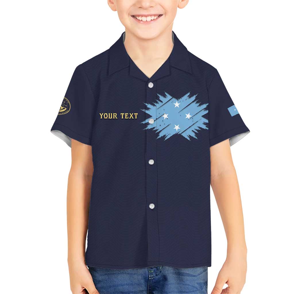 Personalised Federated States Of Micronesia Family Matching Puletasi and Hawaiian Shirt FSM Passport - Polynesian Pride