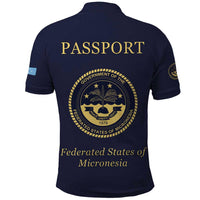 Personalised Federated States Of Micronesia Polo Shirt FSM Passport - Polynesian Pride