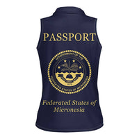 Personalised Federated States Of Micronesia Women Sleeveless Polo Shirt FSM Passport - Polynesian Pride
