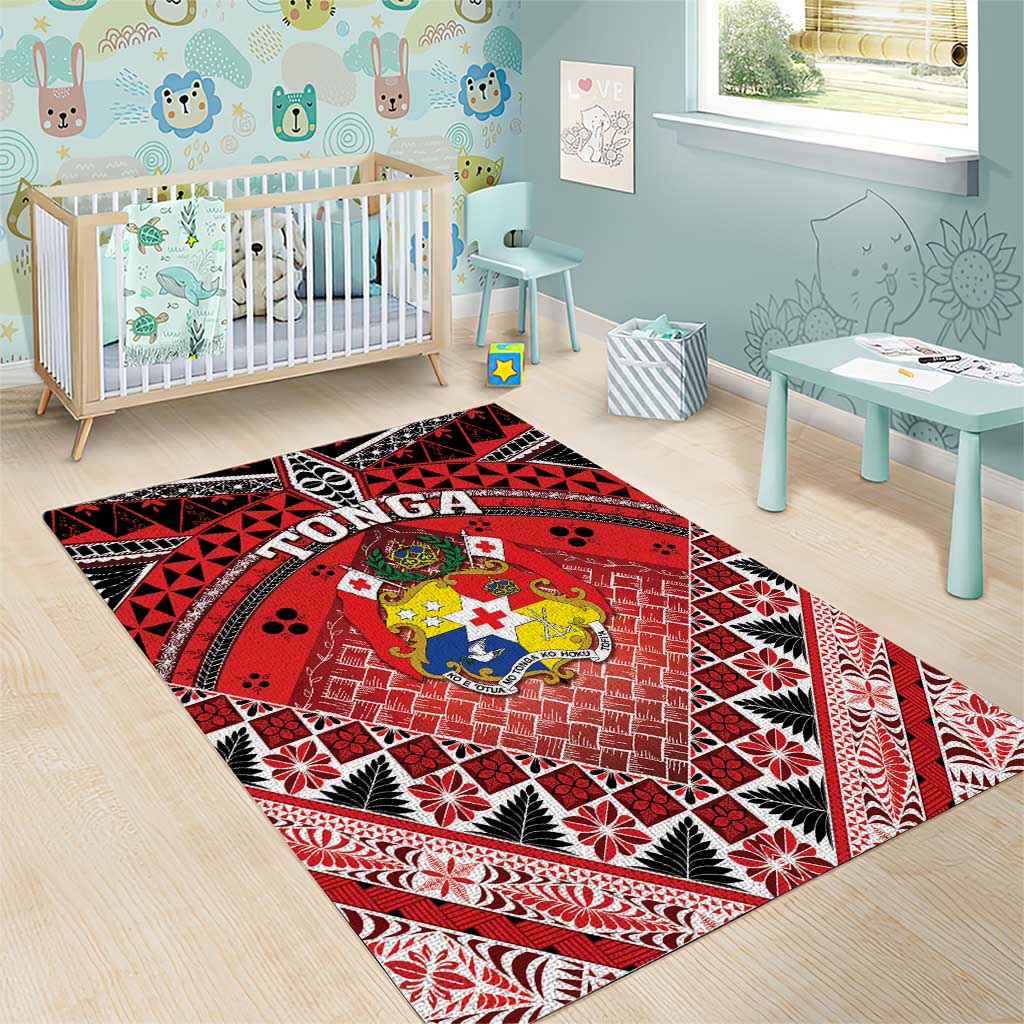 Tonga Constitution Day Area Rug 150 Years Jubilee - Polynesian Pride
