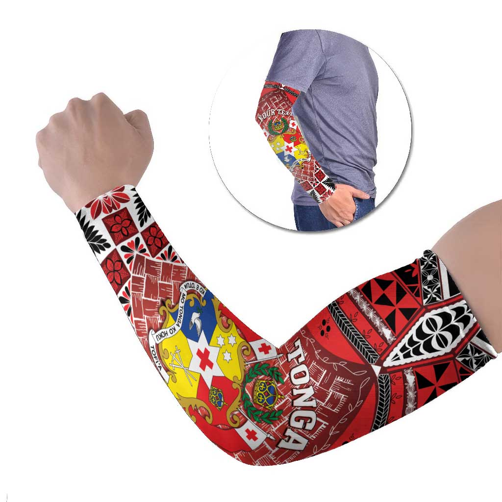 Personalised Tonga Constitution Day Arm Sleeves 150 Years Jubilee - Polynesian Pride