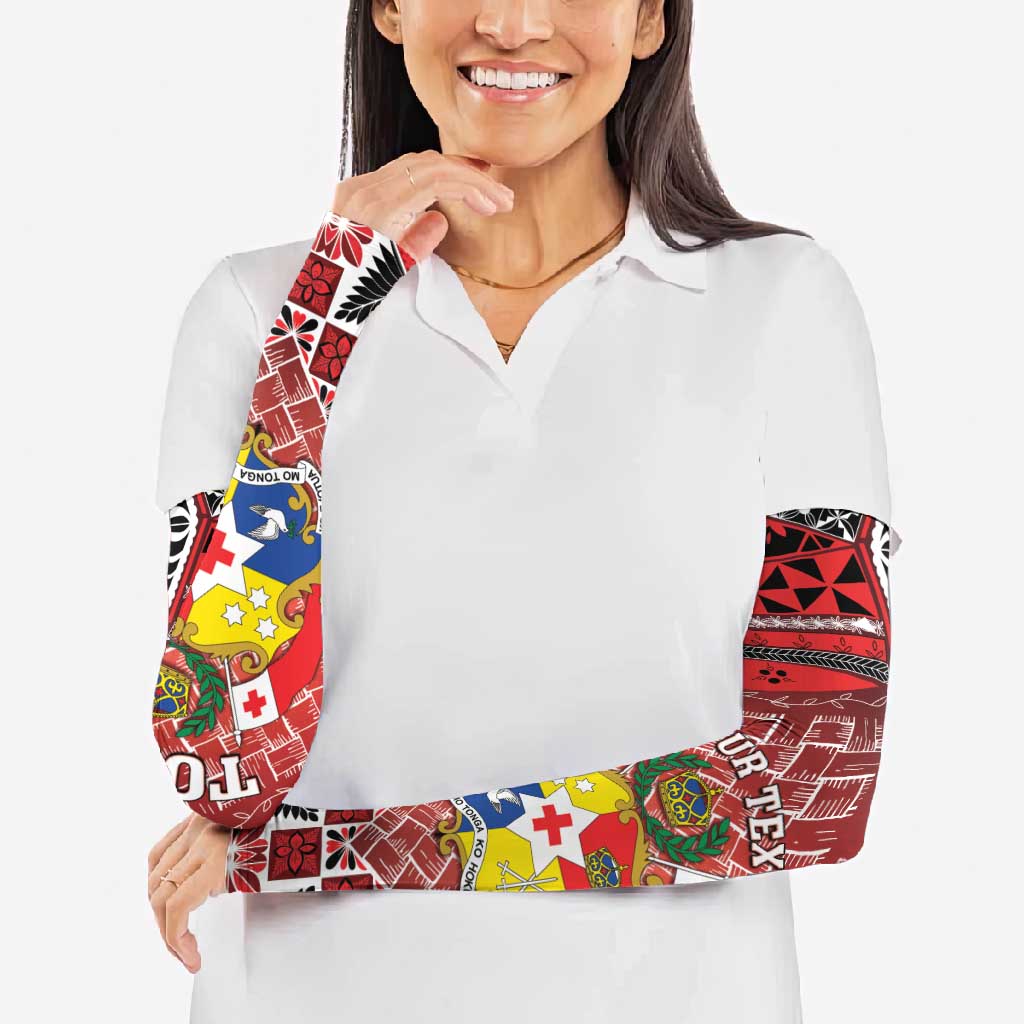 Personalised Tonga Constitution Day Arm Sleeves 150 Years Jubilee - Polynesian Pride