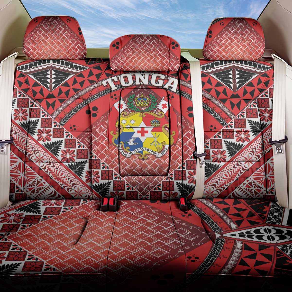 Tonga Constitution Day Back Car Seat Cover 150 Years Jubilee - Polynesian Pride
