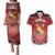 Personalised Tonga Constitution Day Couples Matching Puletasi and Hawaiian Shirt 150 Years Jubilee - Polynesian Pride