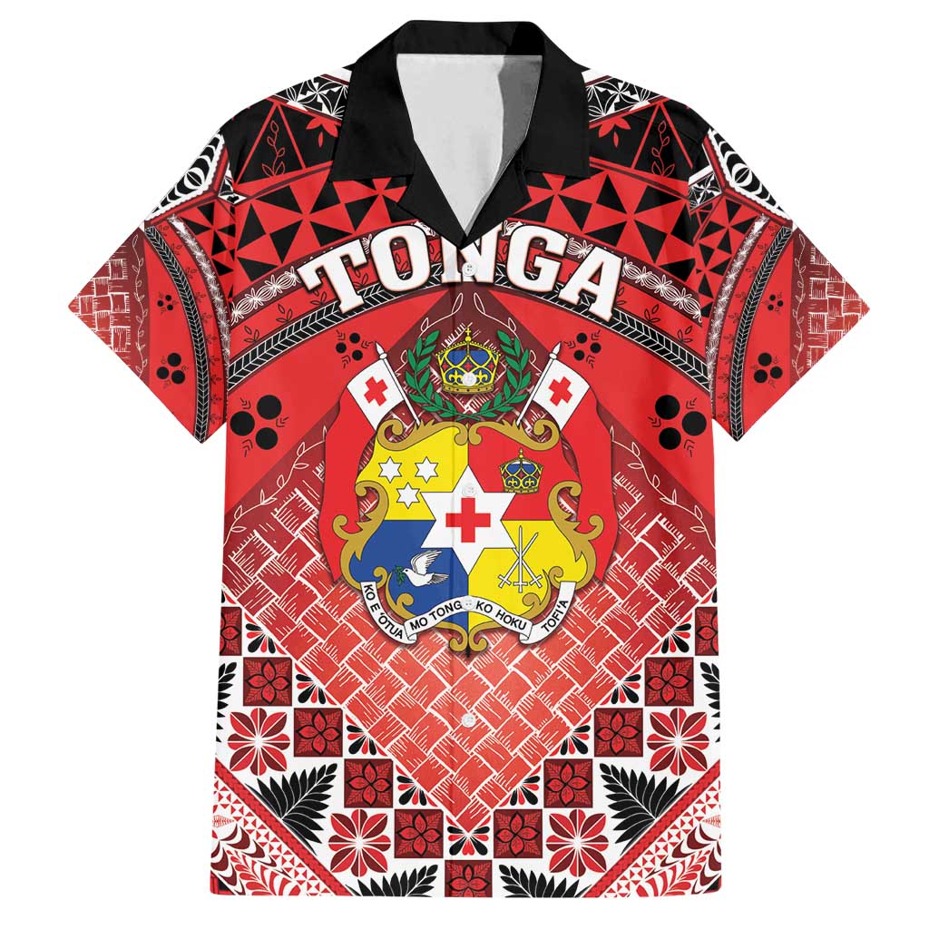 Personalised Tonga Constitution Day Family Matching Off Shoulder Short Dress and Hawaiian Shirt 150 Years Jubilee - Polynesian Pride