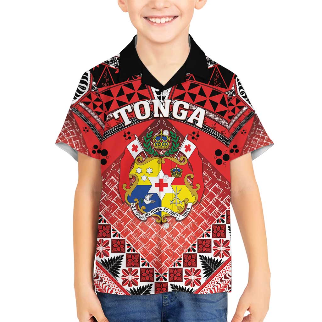 Personalised Tonga Constitution Day Family Matching Puletasi and Hawaiian Shirt 150 Years Jubilee - Polynesian Pride