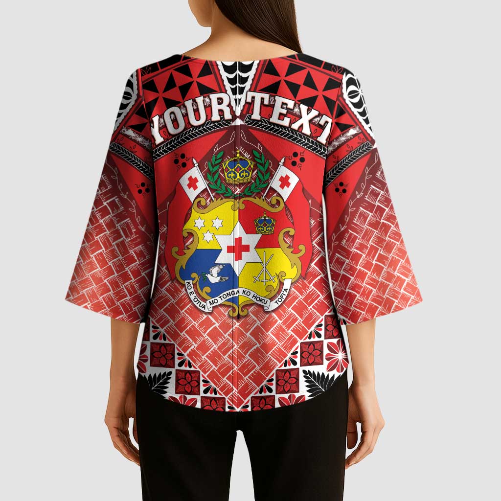 Personalised Tonga Constitution Day Kimono Sleeve Blouse 150 Years Jubilee - Polynesian Pride