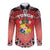 Personalised Tonga Constitution Day Long Sleeve Button Shirt 150 Years Jubilee - Polynesian Pride