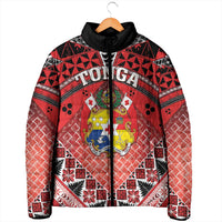 Personalised Tonga Constitution Day Padded Jacket 150 Years Jubilee - Polynesian Pride