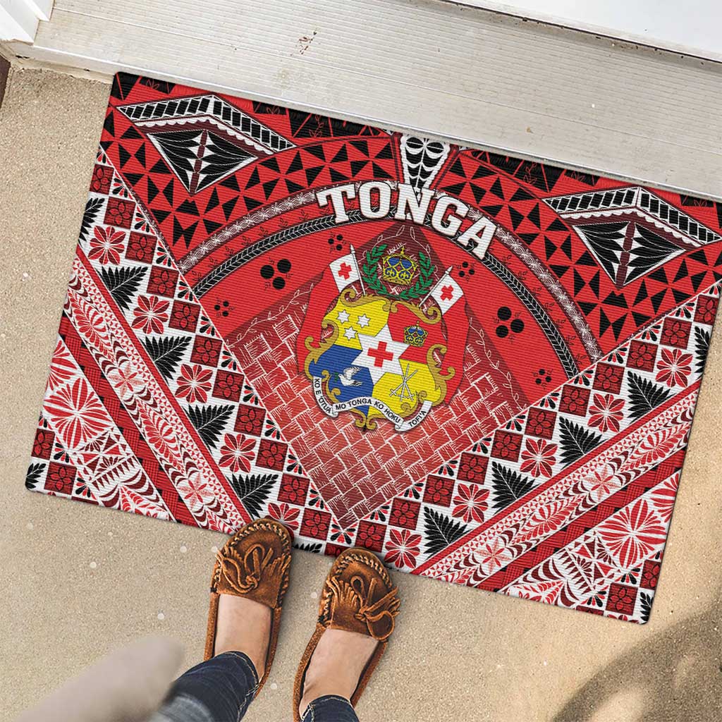 Tonga Constitution Day Rubber Doormat 150 Years Jubilee - Polynesian Pride