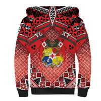 Personalised Tonga Constitution Day Sherpa Hoodie 150 Years Jubilee - Polynesian Pride