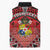 Personalised Tonga Constitution Day Sleeveless Puffer Jacket 150 Years Jubilee - Polynesian Pride