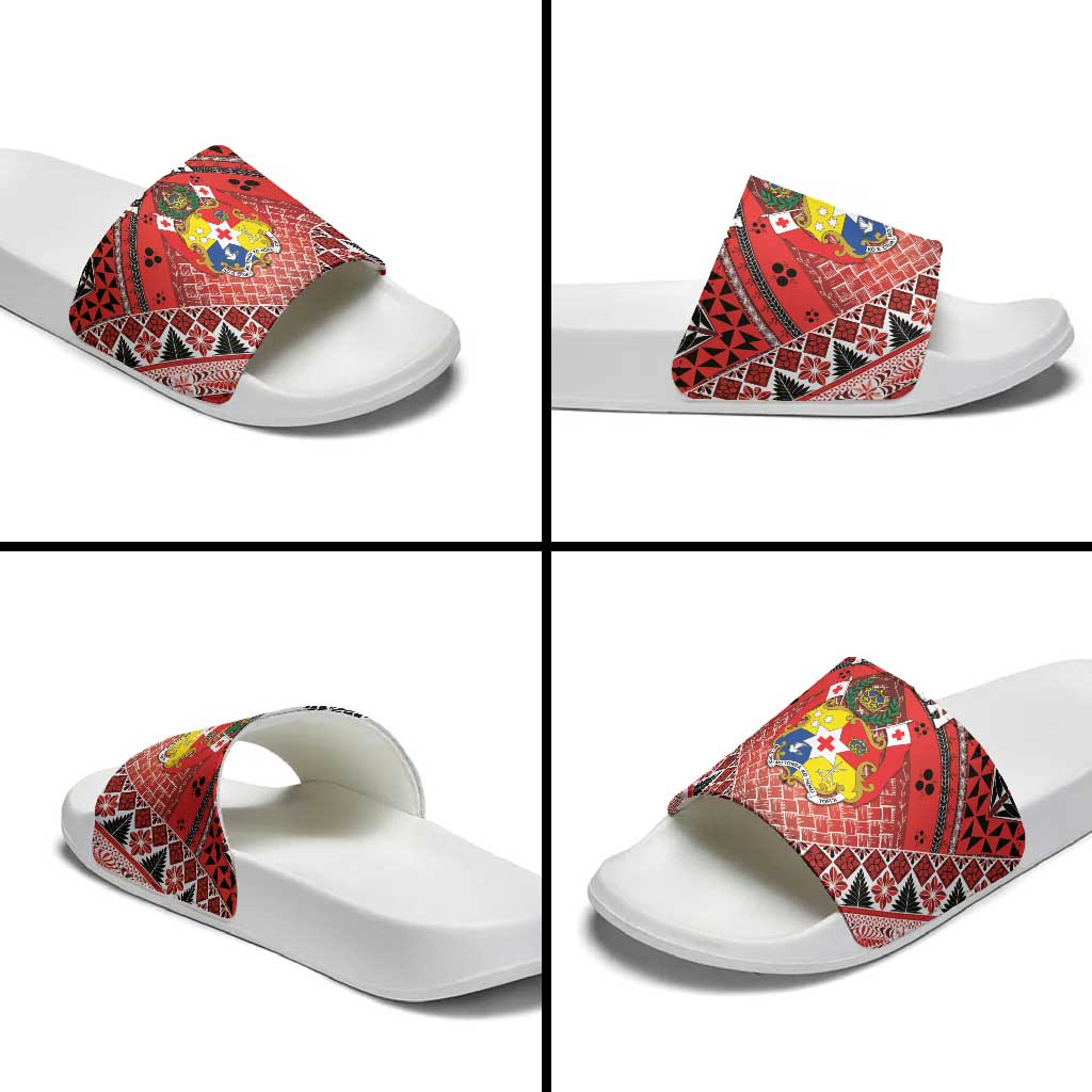 Tonga Constitution Day Slide Sandals 150 Years Jubilee - Polynesian Pride