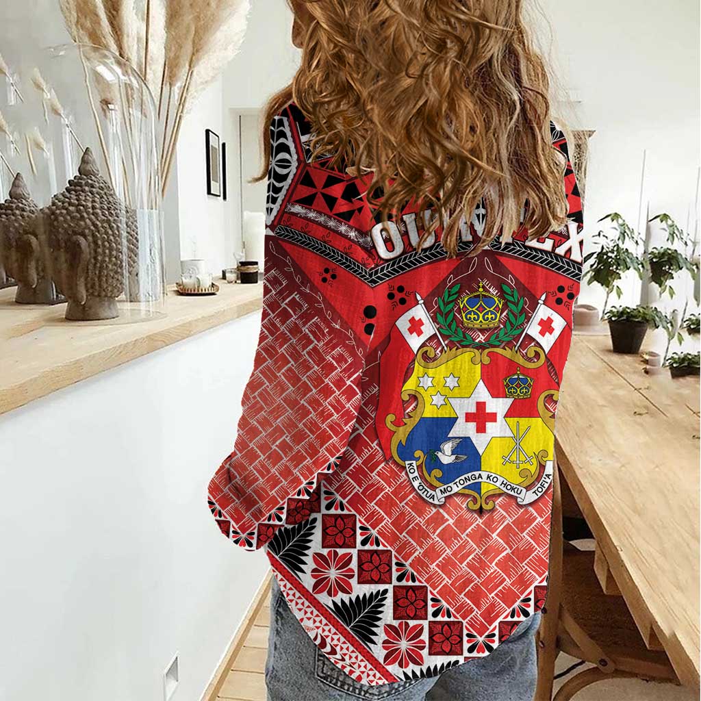 Personalised Tonga Constitution Day Women Casual Shirt 150 Years Jubilee - Polynesian Pride