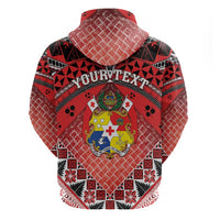 Personalised Tonga Constitution Day Zip Hoodie 150 Years Jubilee - Polynesian Pride
