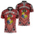Personalised Tonga Constitution Day Zipper Polo Shirt 150 Years Jubilee - Polynesian Pride