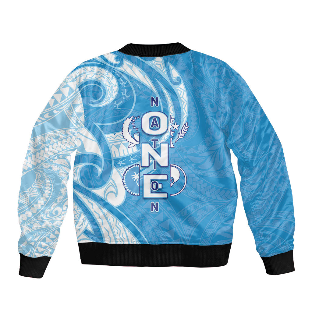 FSM Micronesia Bomber Jacket 40th Independence Anniversary LT05 - Polynesian Pride