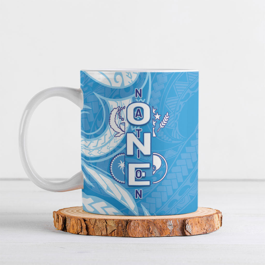 FSM Micronesia Ceramic Mug 40th Independence Anniversary LT05 Blue - Polynesian Pride
