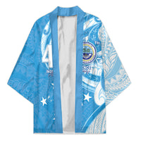 FSM Micronesia Kimono 40th Independence Anniversary LT05 Unisex Blue - Polynesian Pride